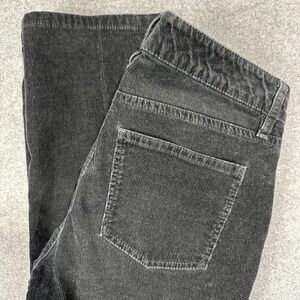 Talbots Women's Heritage Pants 4P Black Corduroy Classic Fit Straight Leg Petite